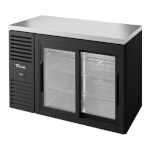 True TBR48-RISZ1-L-B-11-1 - Back Bar Cooler, two-section, 48